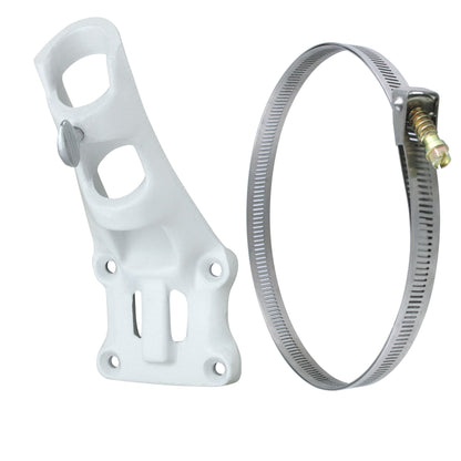 Aluminum 1" Flagpole Bracket - White - Tampa Home & Garden Store