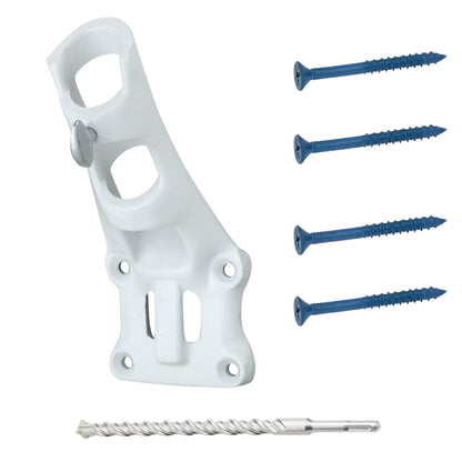 Aluminum 1" Flagpole Bracket - White - Tampa Home & Garden Store