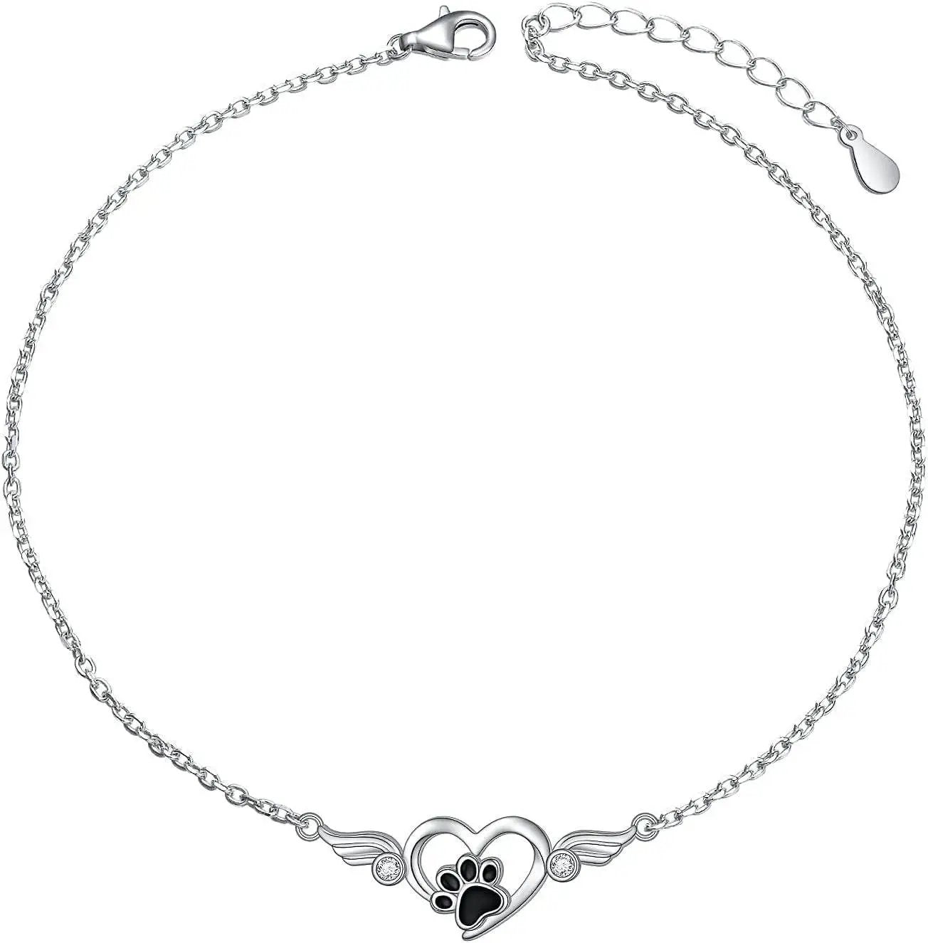 Always in My Heart Paw Print Necklace – Pet Memorial Gift - Tampa Home & Garden Store