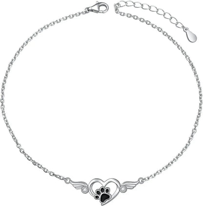 Always in My Heart Paw Print Necklace – Pet Memorial Gift - Tampa Home & Garden Store