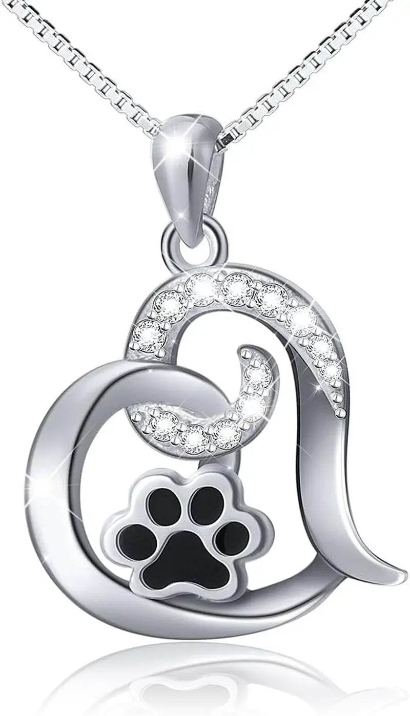 Always in My Heart Paw Print Necklace – Pet Memorial Gift - Tampa Home & Garden Store