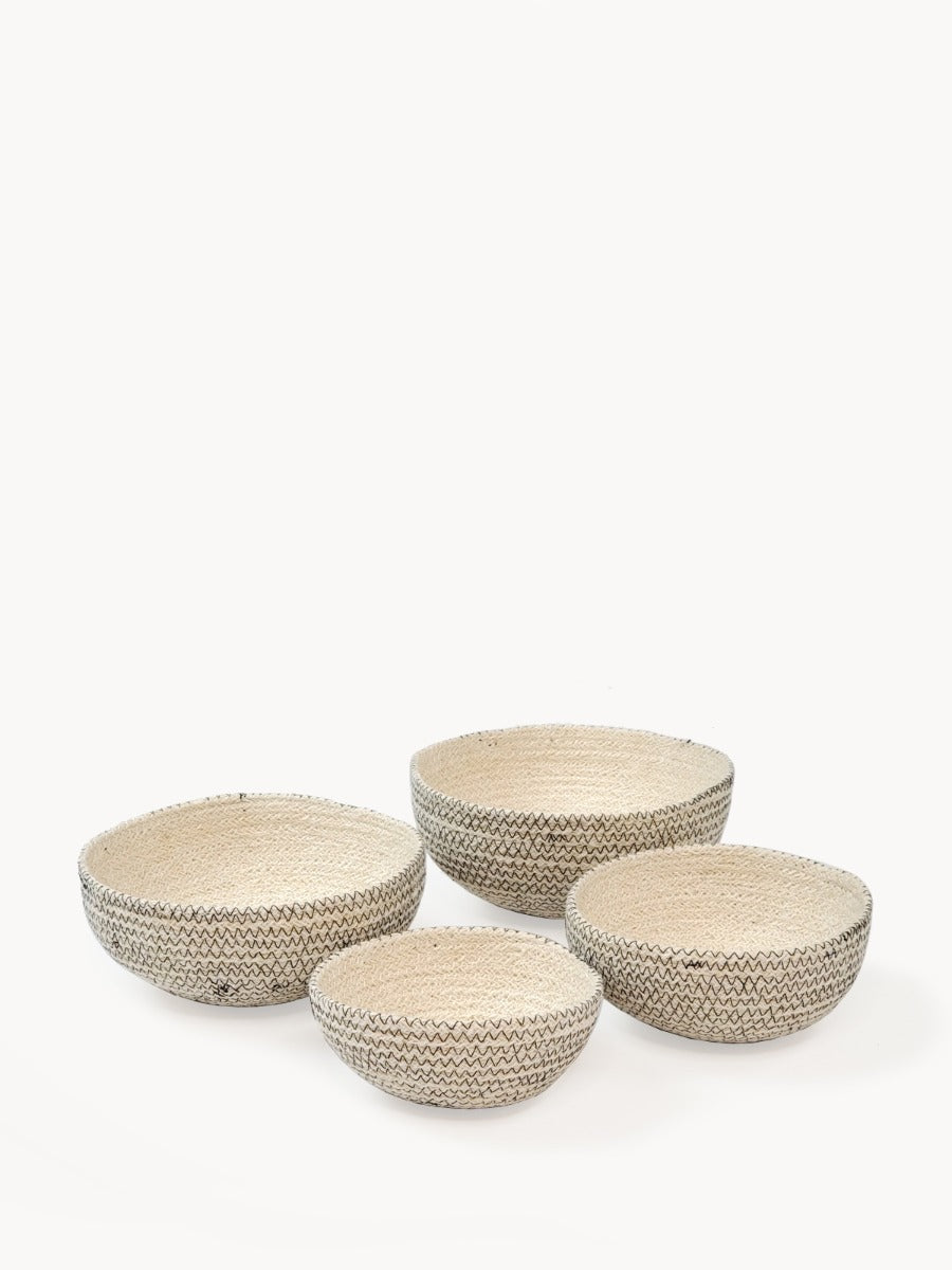 Amari  Round Bowl - Black (Set of 4) - Tampa Home & Garden Store