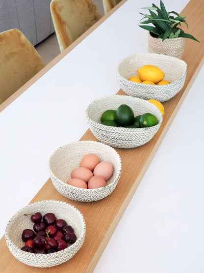 Amari  Round Bowl - Black (Set of 4) - Tampa Home & Garden Store