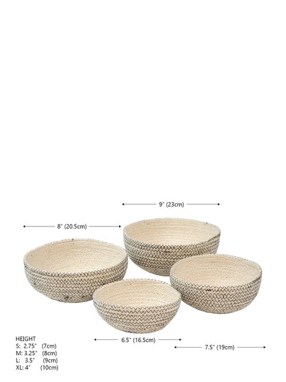 Amari  Round Bowl - Black (Set of 4) - Tampa Home & Garden Store