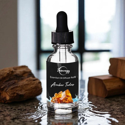 Amber Tides Crystal-Enhanced Oil Diffuser, Car Air Freshener, 8ml - Tampa Home & Garden Store