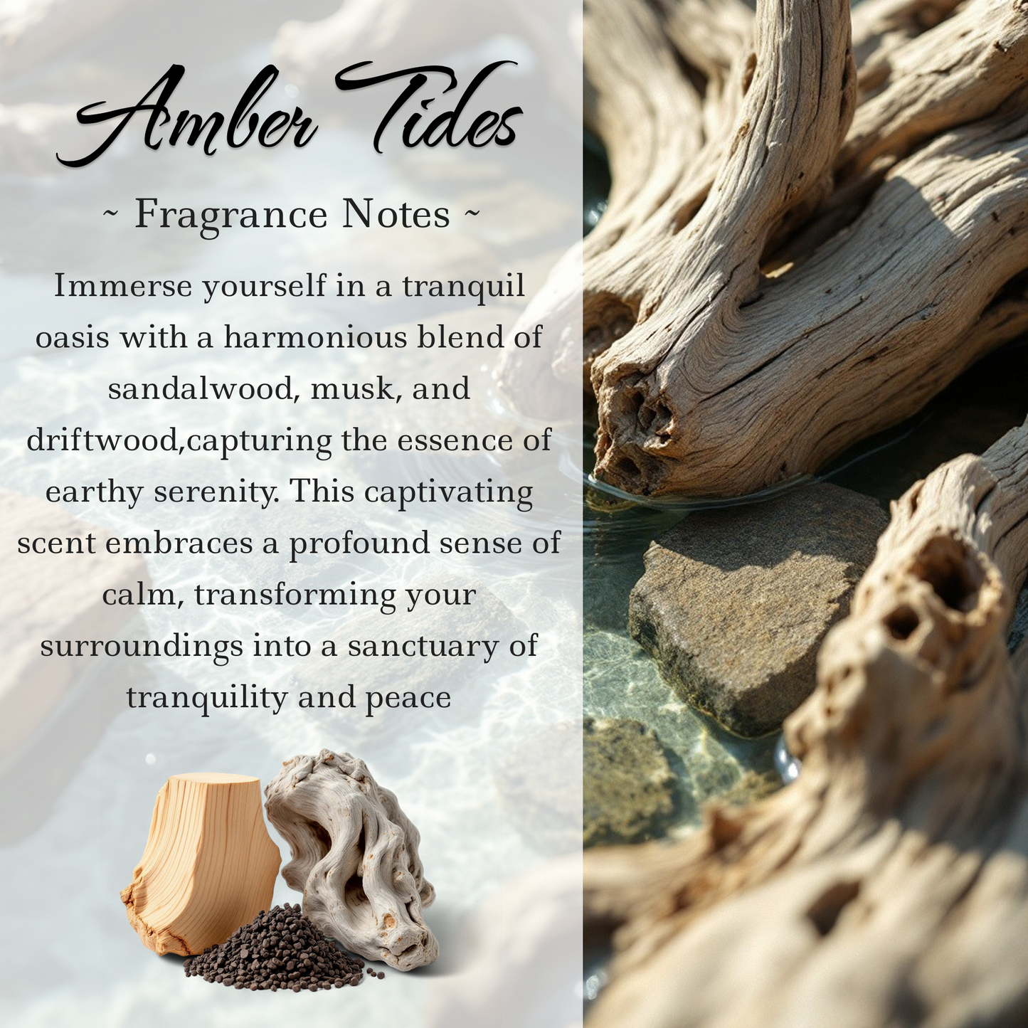 Amber Tides Crystal-Enhanced Reed Oil Diffuser, 100ml - Tampa Home & Garden Store