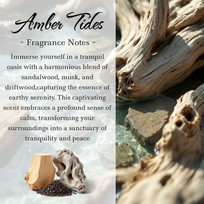 Amber Tides Crystal-Enhanced Reed Oil Diffuser, 100ml - Tampa Home & Garden Store