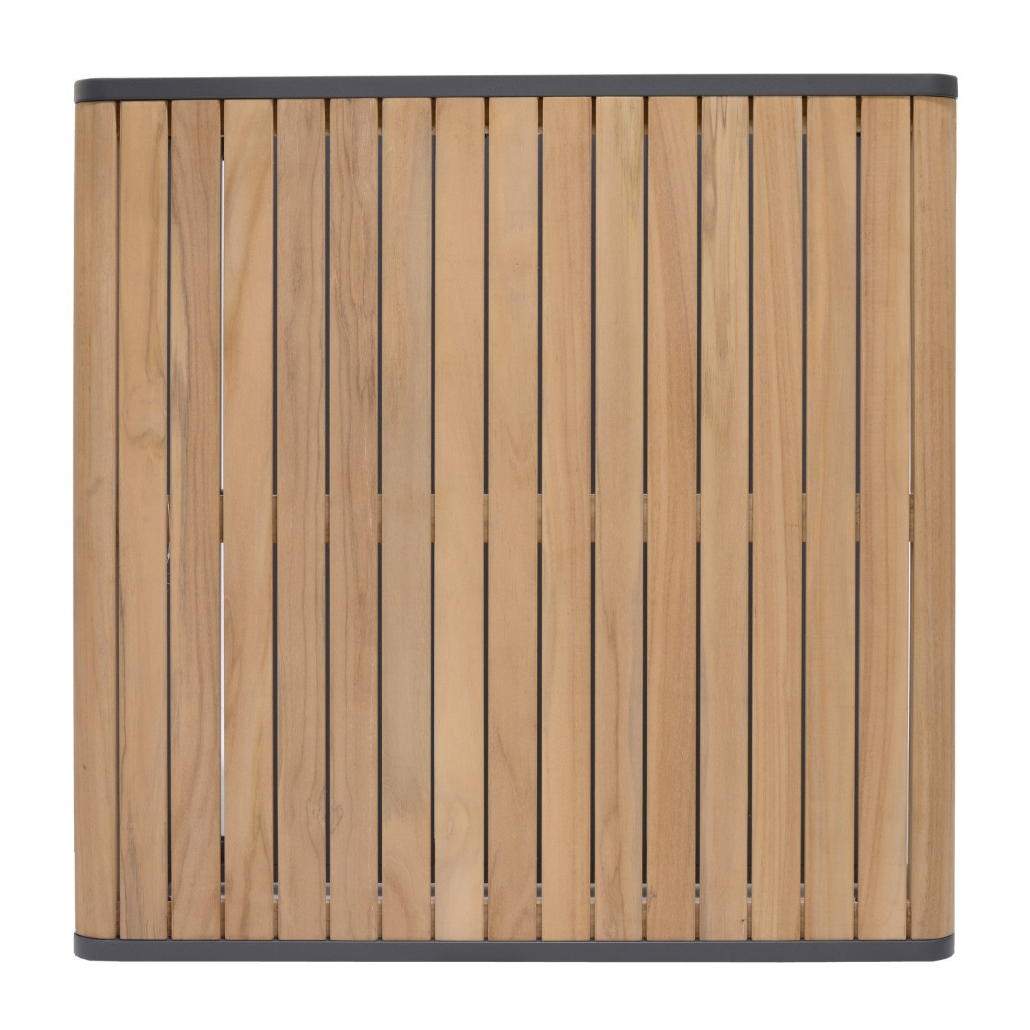 Amber Sectional Coffee Set panel with vertical wooden slats and dark gray edging on Tampa Home & Garden Store