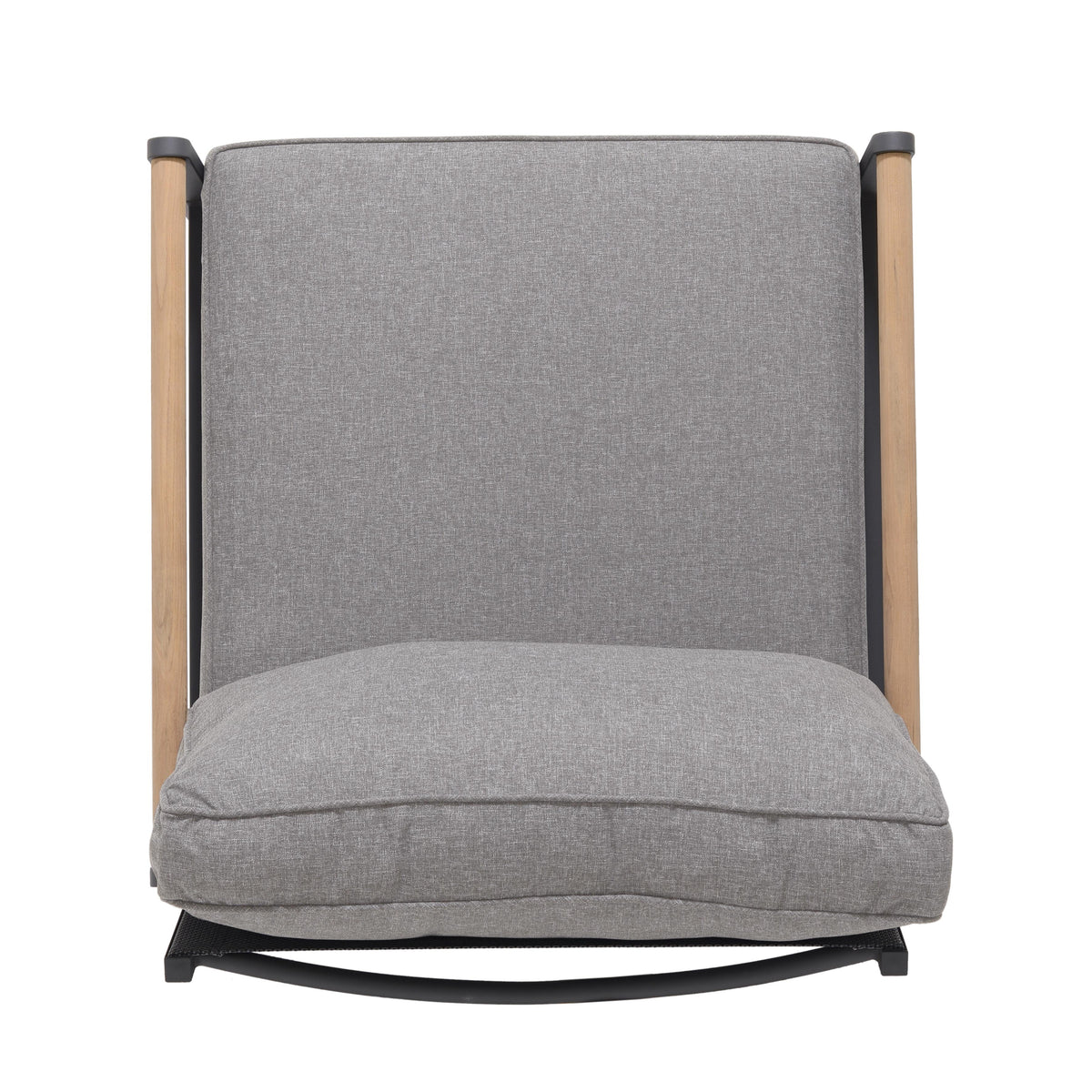 Amber Sofa Teak & Aluminum Chair with grey cushions by LifestyleGarden US on Tampa Home & Garden Store