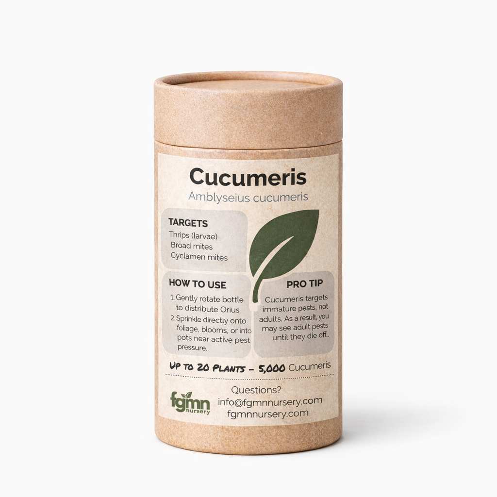 Amblyseius cucumeris Treatment Bottles - Tampa Home & Garden Store