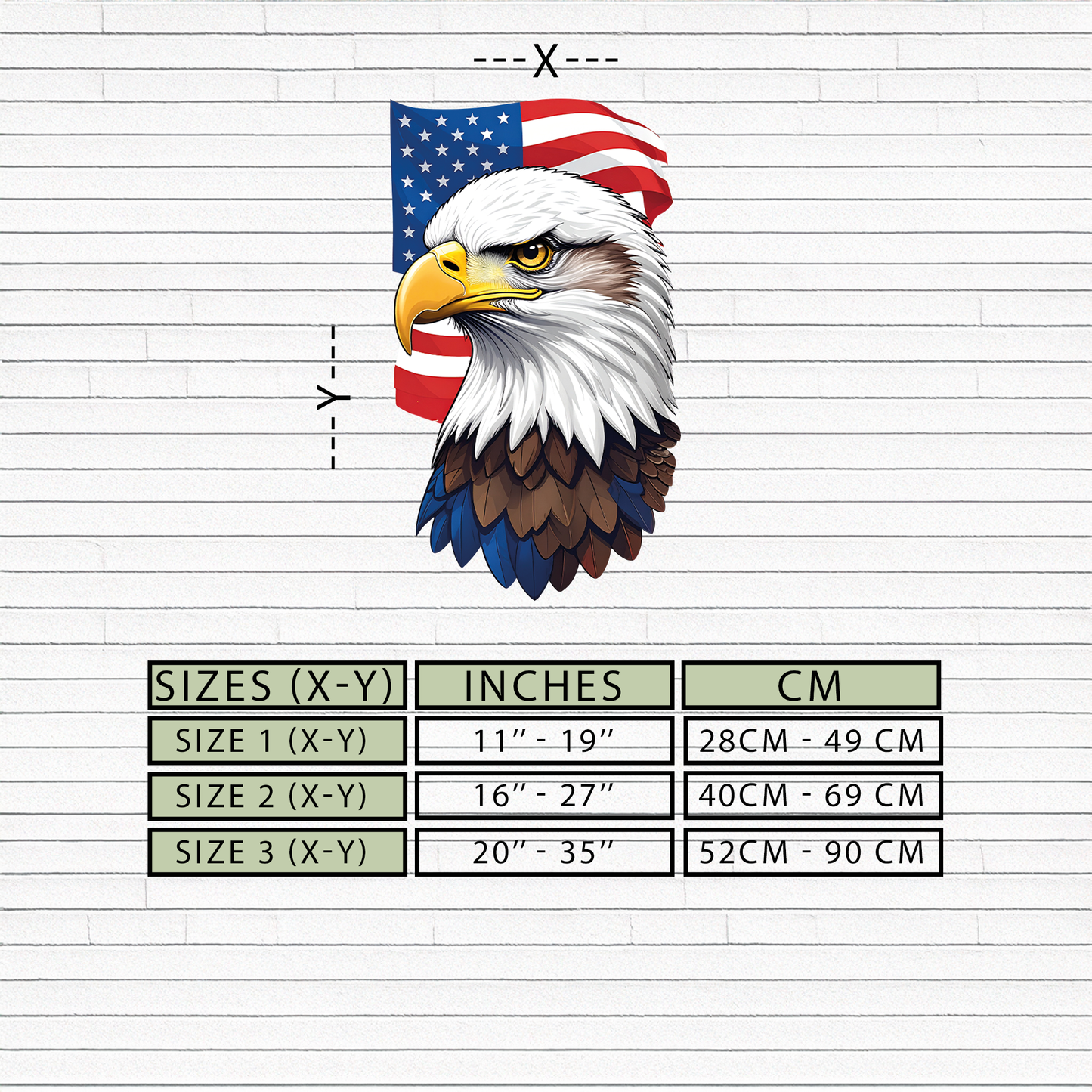 American Eagle Metal Wall Art – Patriotic UV Printed Decor-KAFUVM003 - Tampa Home & Garden Store