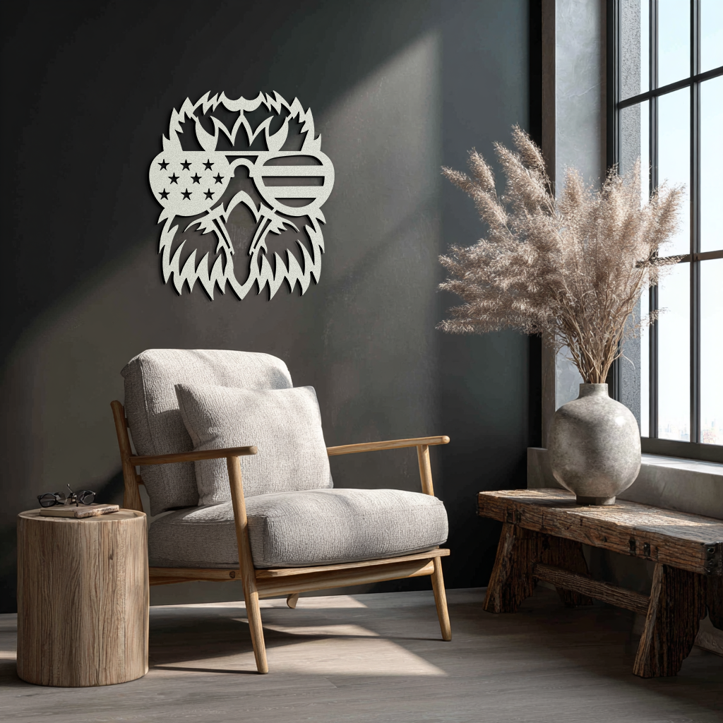 American Flag Eagle Silhouette Metal Wall Art – Patriotic Black Steel Home Decor- KAF496 - Tampa Home & Garden Store