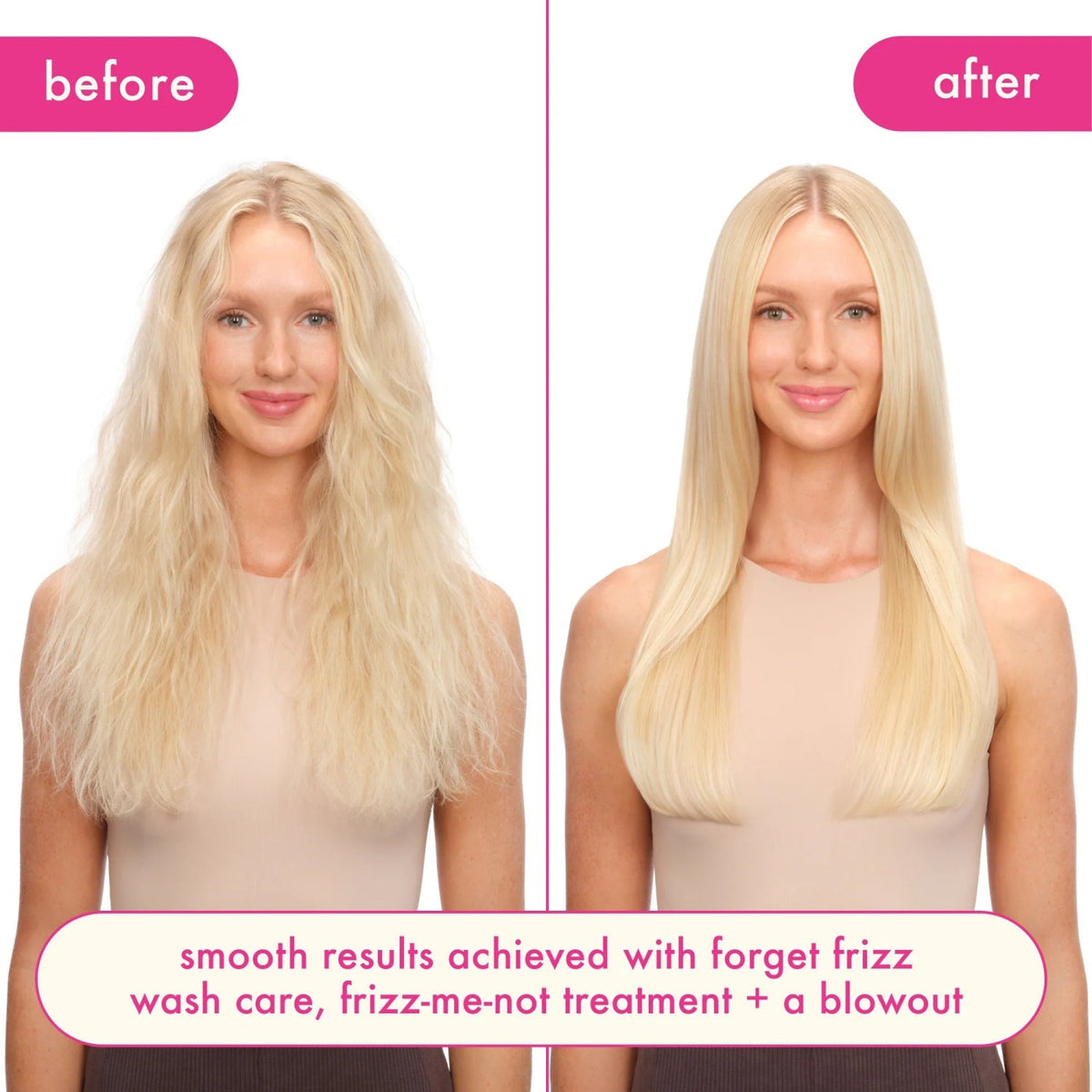 Amika Forget Frizz Anti-Frizz Shampoo: frizzy blonde to sleek straight hair Nava Beauty on Tampa Home & Garden Store