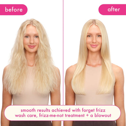 Amika Forget Frizz Anti-Frizz Shampoo: frizzy blonde to sleek straight hair Nava Beauty on Tampa Home & Garden Store