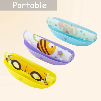 Amplim Convertible Baby Feeding Bibs 3-Pack – Waterproof, Adjustable, Lightweight, Eco-Friendly PEVA & LDPE, BPA-Free for Babies & Toddlers - Tampa Home & Garden Store