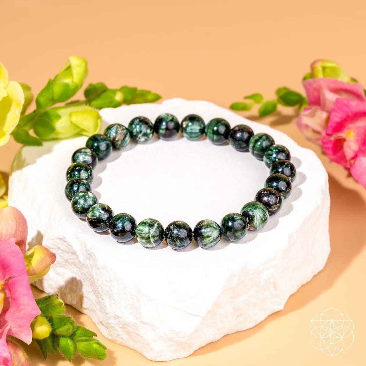 Angel Energy – Rare Seraphinite Bracelet of Transformation - Tampa Home & Garden Store