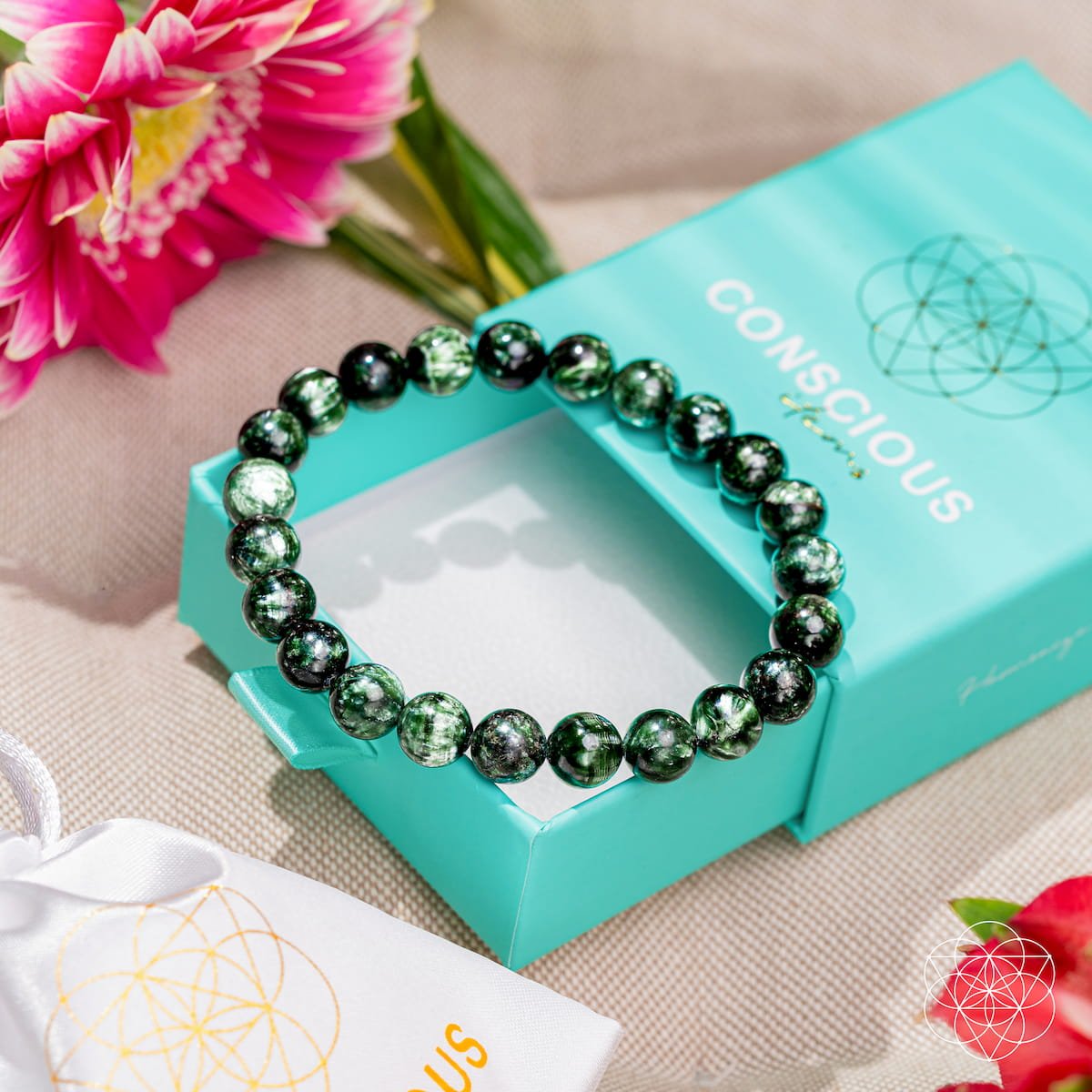 Angel Energy – Rare Seraphinite Bracelet of Transformation - Tampa Home & Garden Store