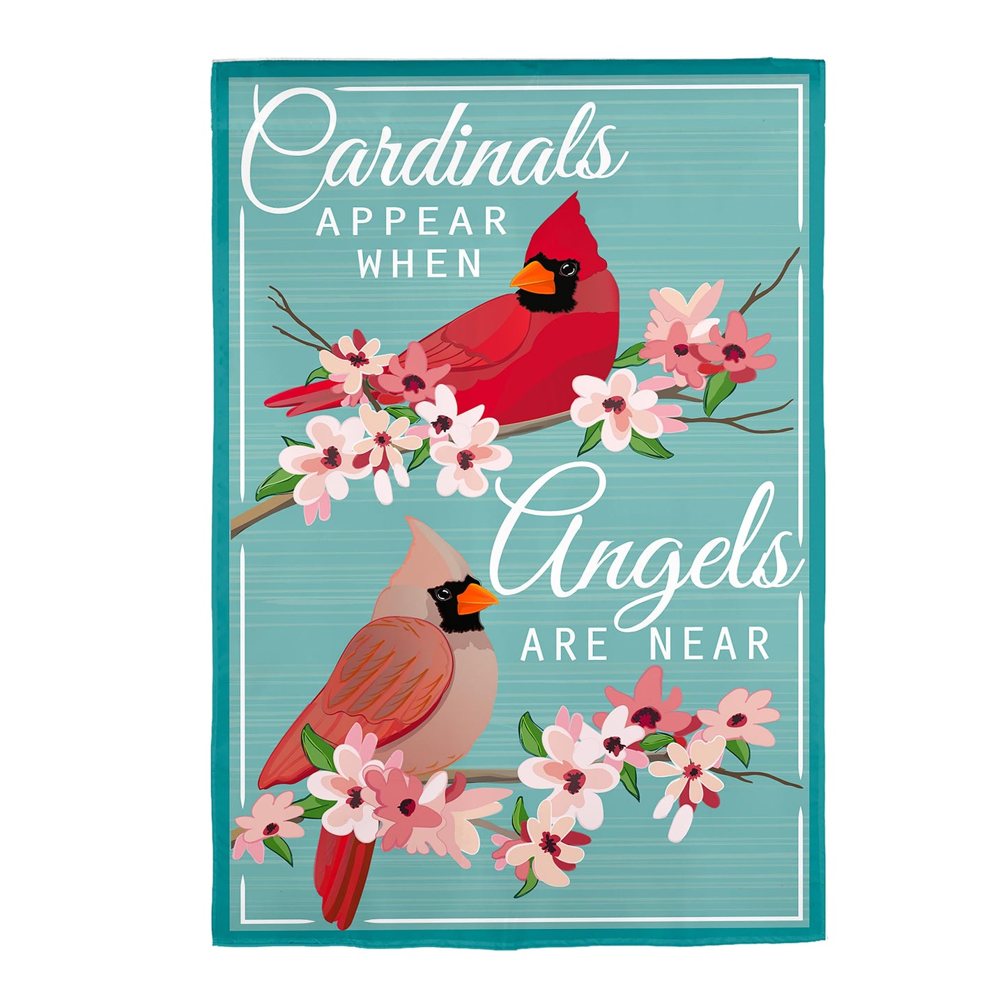 Angels are Near Applique House Flag - Tampa Home & Garden Store