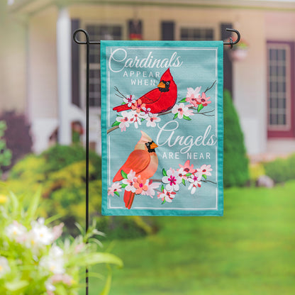 Angels are Near Garden Linen Flag - Tampa Home & Garden Store