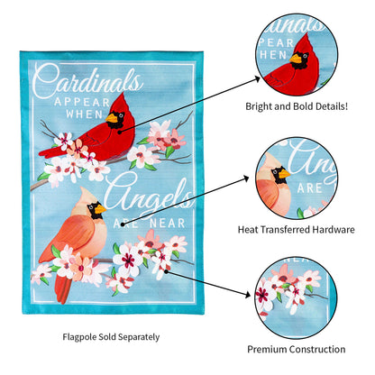Angels are Near Garden Linen Flag - Tampa Home & Garden Store