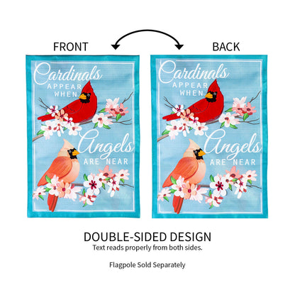 Angels are Near Garden Linen Flag - Tampa Home & Garden Store