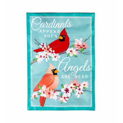 Angels are Near Garden Linen Flag - Tampa Home & Garden Store