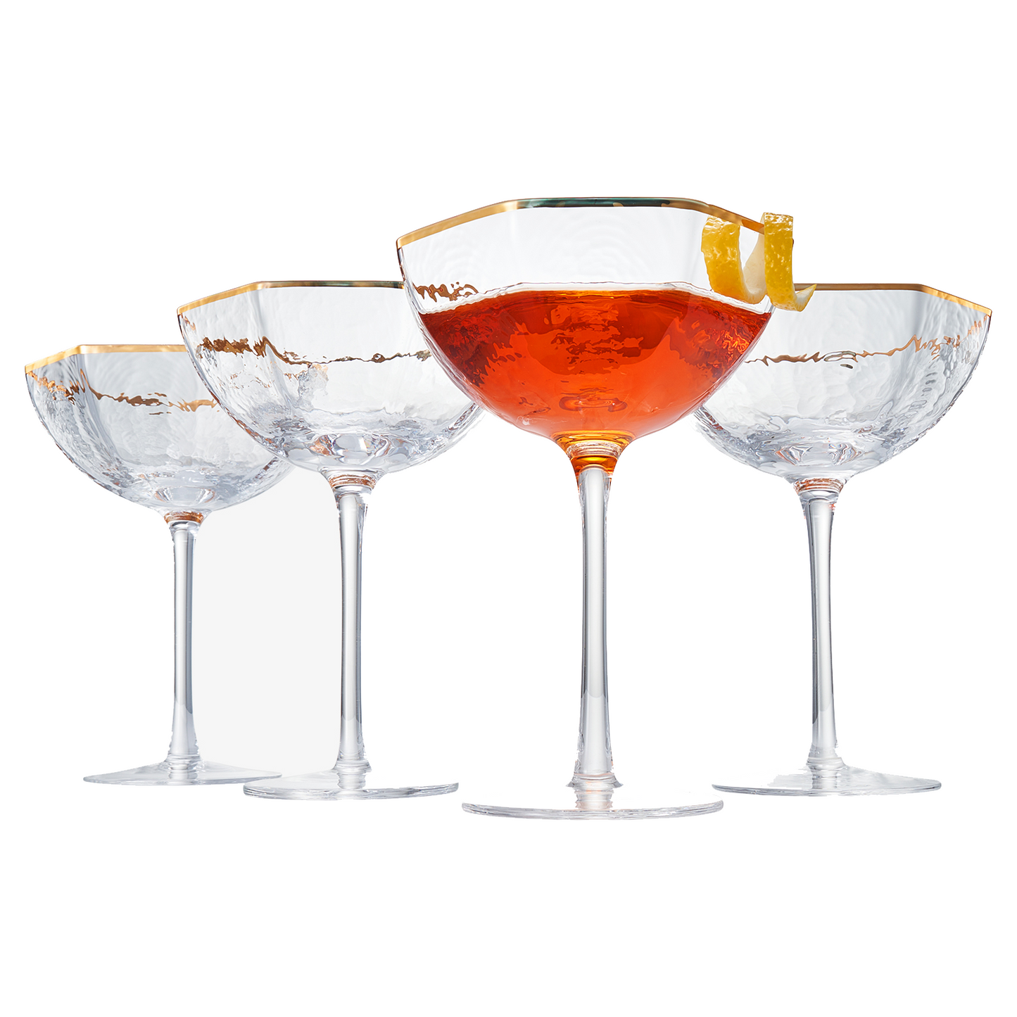 Architecture and Champagne Cocktail Coupe Set