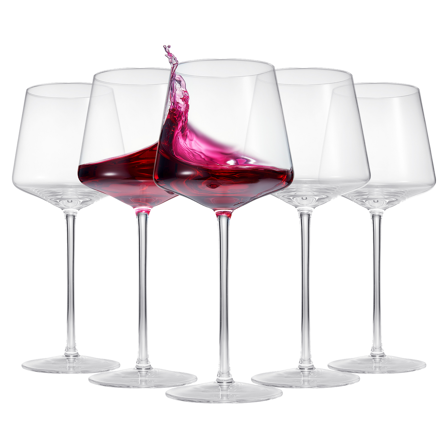 Classica Stemmed Red Wine Glasses Set of 6