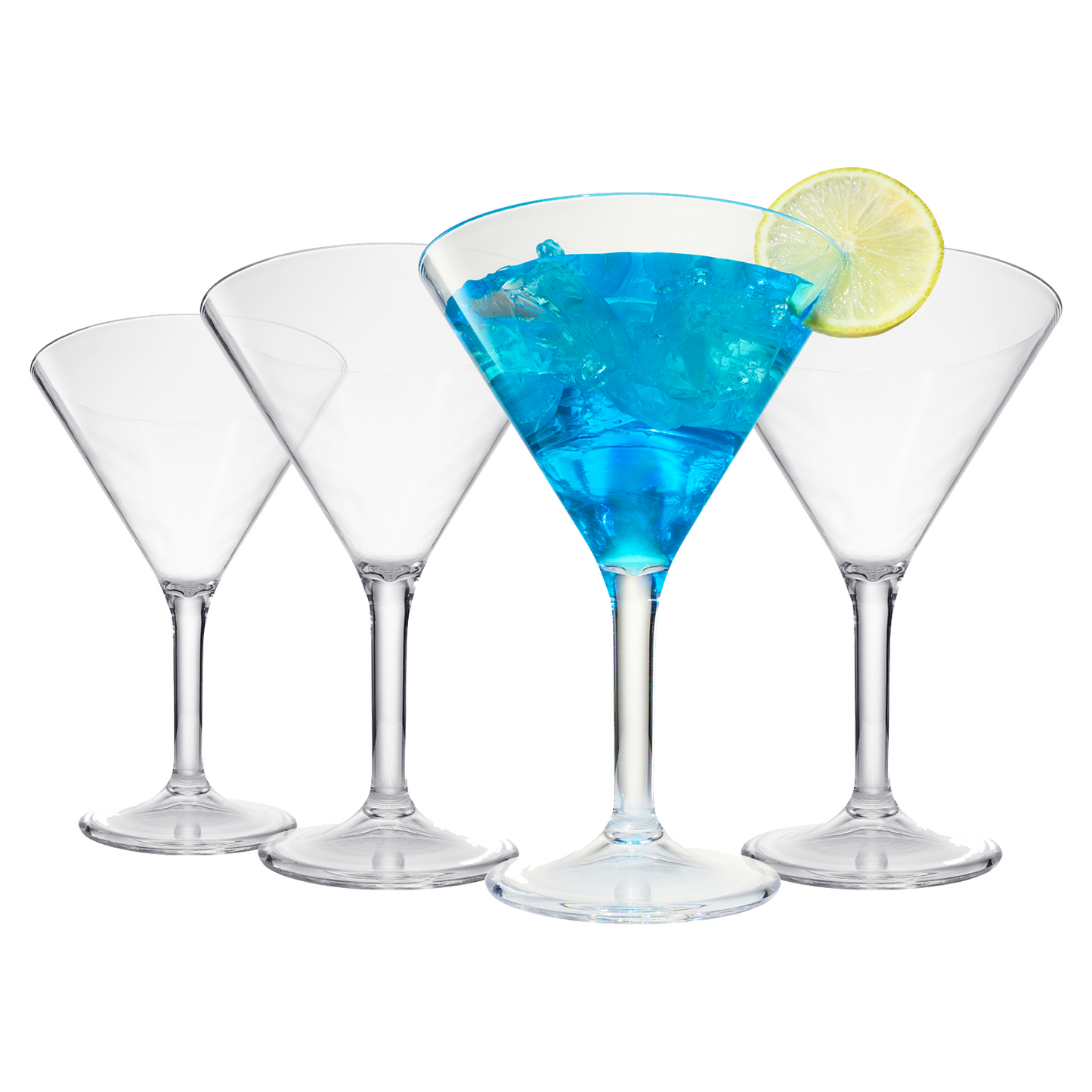 Barcelona Acrylic Martini Glassware Set of 4