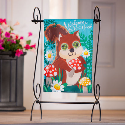 Animated Nutty Squirrel Applique Lighted Garden Flag - Tampa Home & Garden Store