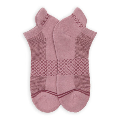 Ankle socks DeadSoxy Blush & Berry 2-pack, pink knit with diamond pattern on Tampa Home & Garden Store