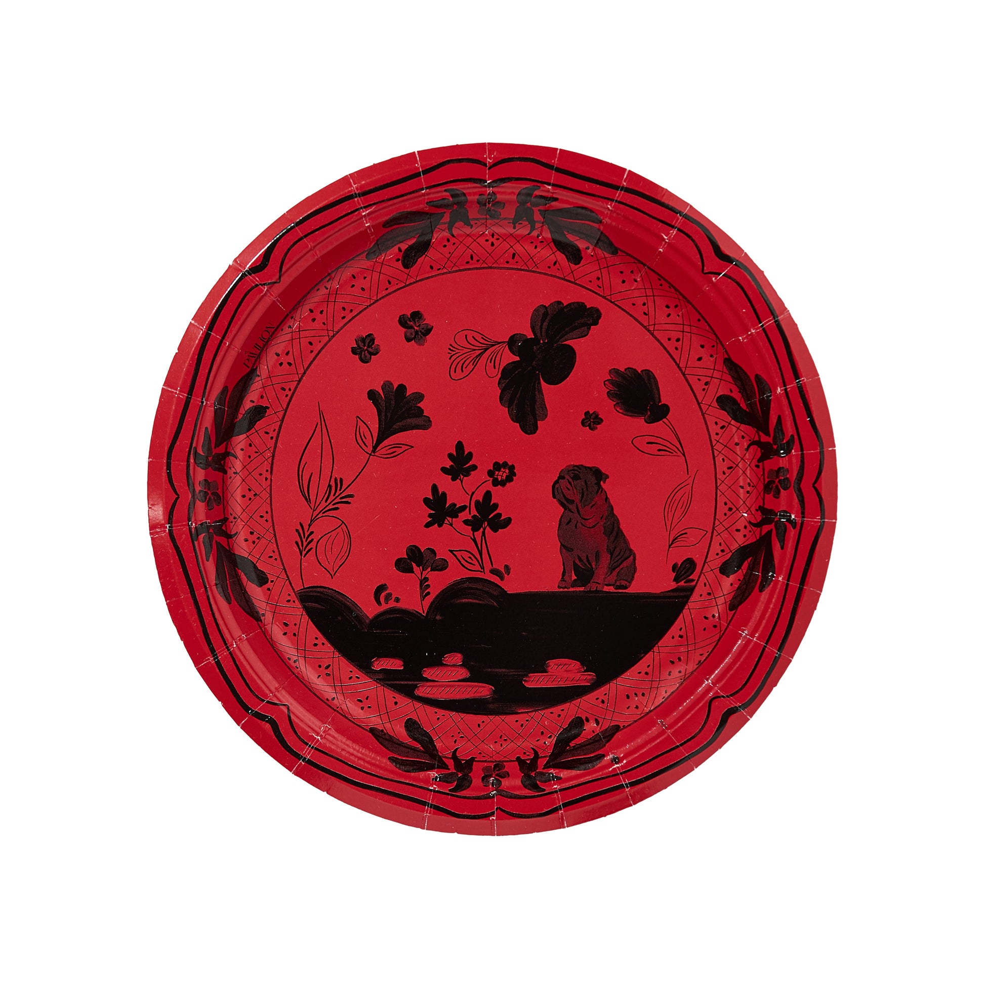 Annie's Athens Bulldog Red and Black Dessert Collegiate Paper Plates - 8 Pack - Tampa Home & Garden Store