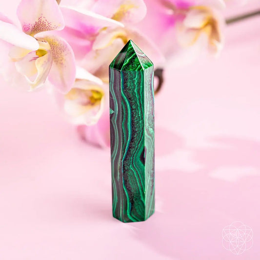 This Changes Everything Malachite Phoenix Point decor obelisk emerald crystal Conscious Items on Tampa Home & Garden Store
