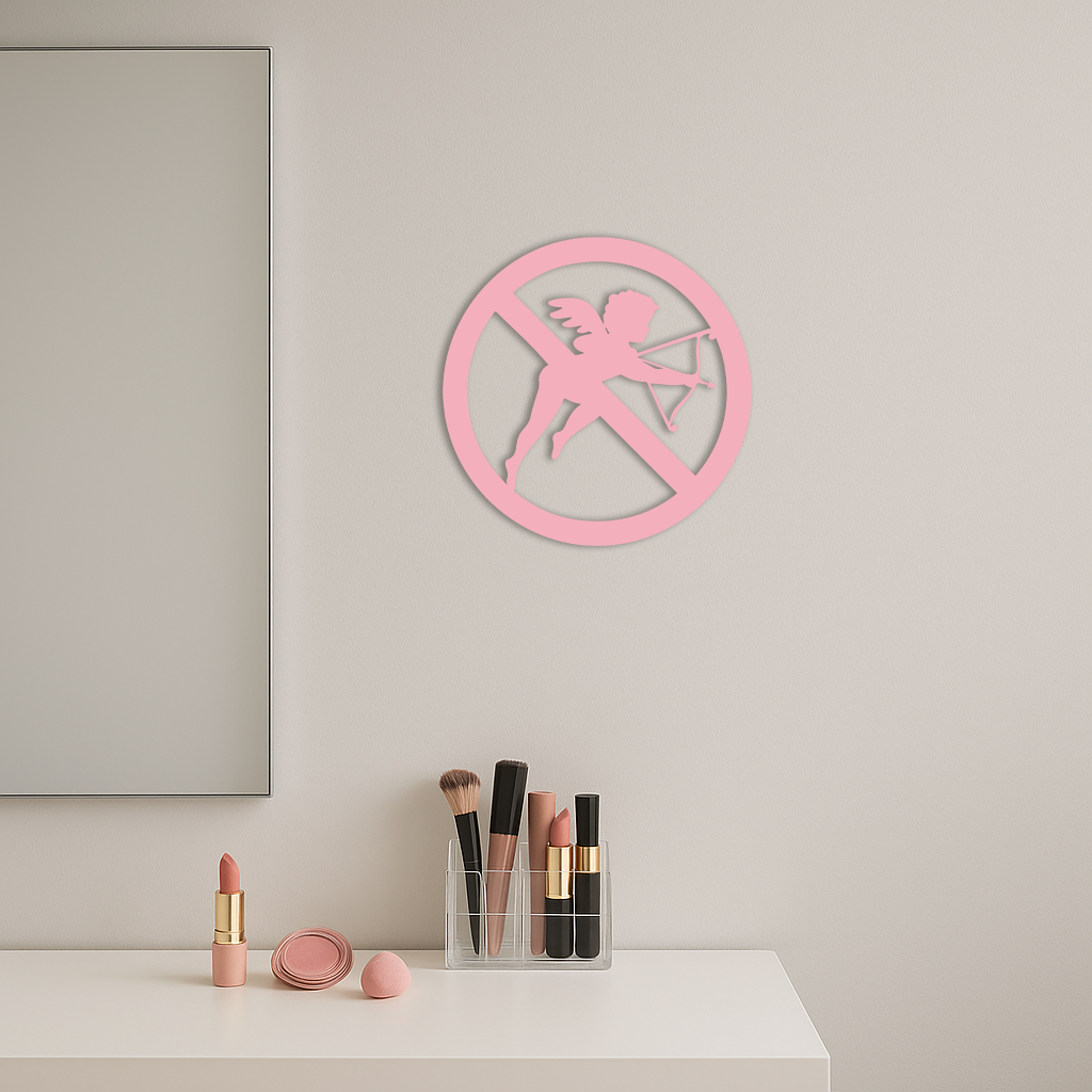 Anti-Cupid Metal Wall Art – Unique Valentine’s Day Decor - KAFGP029 - Tampa Home & Garden Store