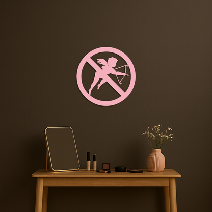 Anti-Cupid Metal Wall Art – Unique Valentine’s Day Decor - KAFGP029 - Tampa Home & Garden Store