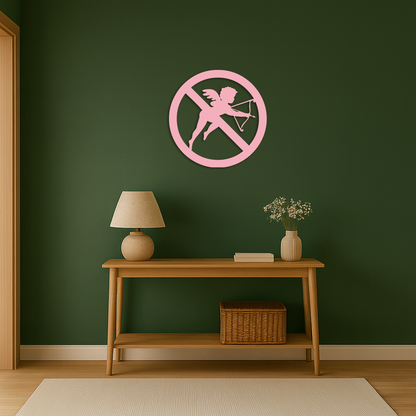 Anti-Cupid Metal Wall Art – Unique Valentine’s Day Decor - KAFGP029 - Tampa Home & Garden Store