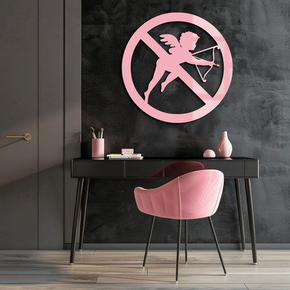 Anti-Cupid Metal Wall Art – Unique Valentine’s Day Decor - KAFGP029 - Tampa Home & Garden Store