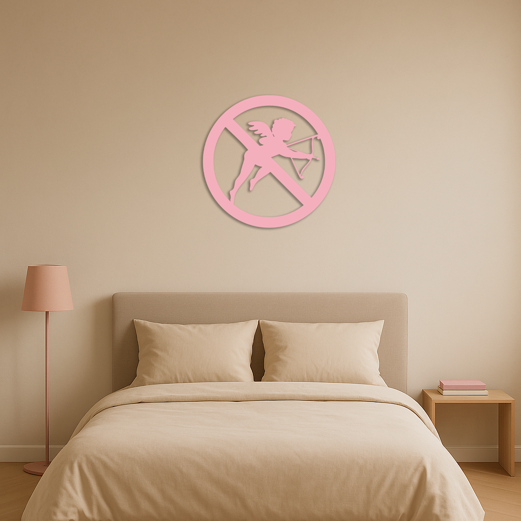 Anti-Cupid Metal Wall Art – Unique Valentine’s Day Decor - KAFGP029 - Tampa Home & Garden Store