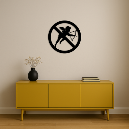 Anti-Cupid Metal Wall Art – Unique Valentine’s Day Decor - KAFGP029 - Tampa Home & Garden Store
