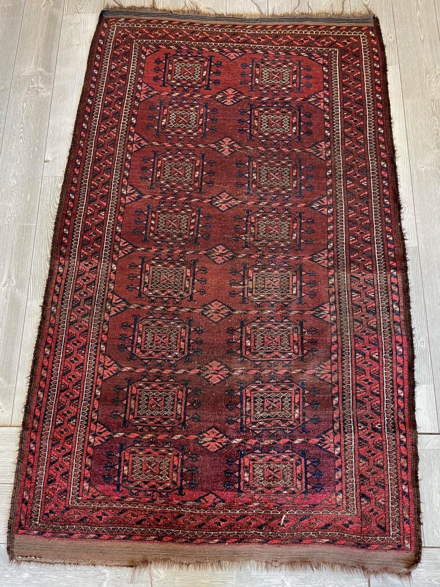 Antique 1880’s Baluch Rug 4x7 Ft - Tampa Home & Garden Store
