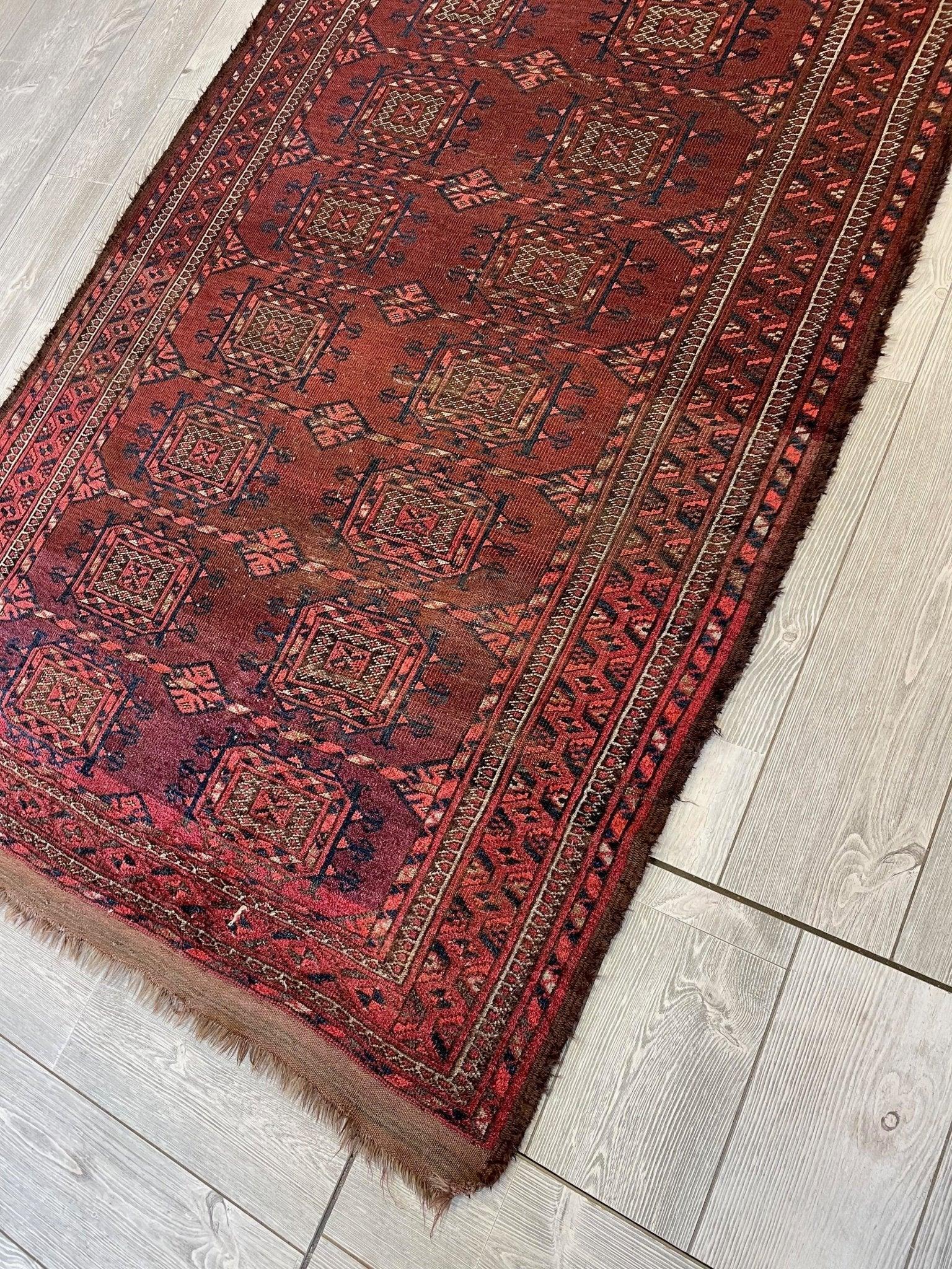 Antique 1880’s Baluch Rug 4x7 Ft - Tampa Home & Garden Store
