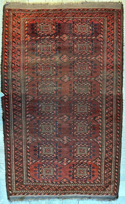 Antique 1880’s Baluch Rug 4x7 Ft - Tampa Home & Garden Store