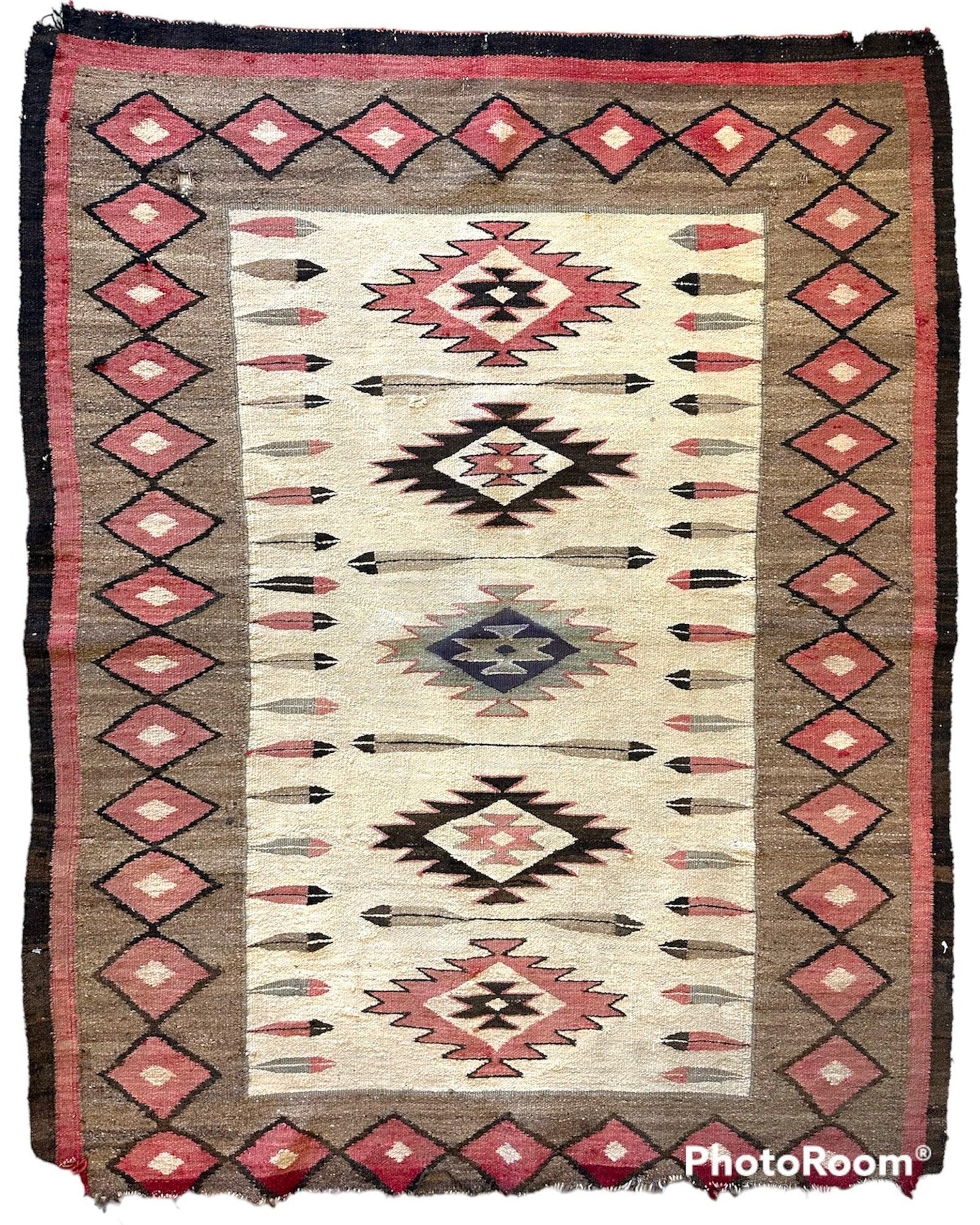 Antique 1880’s Navajo Rug 4’ x 5’ - Tampa Home & Garden Store