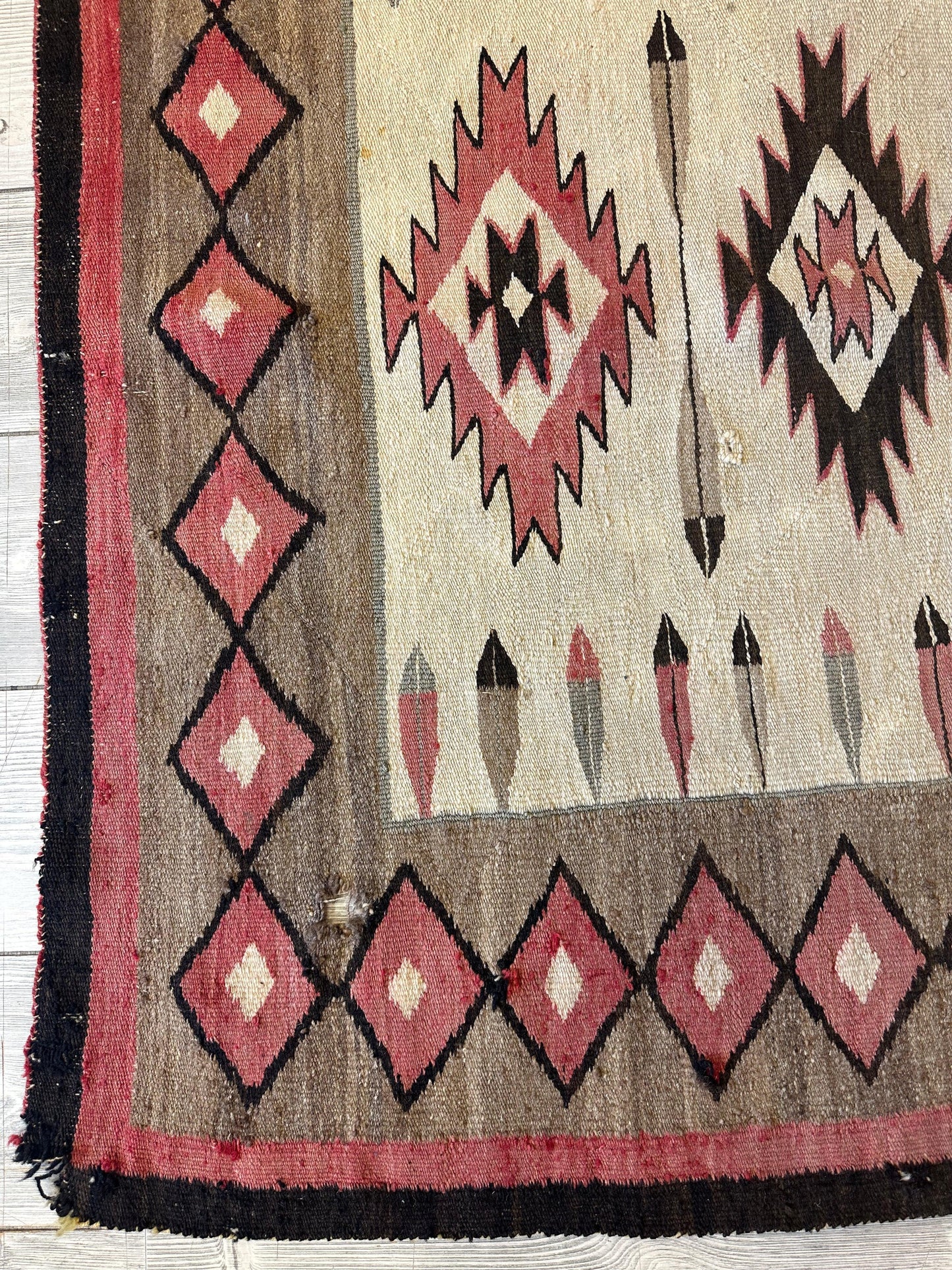 Antique 1880’s Navajo Rug 4’ x 5’ - Tampa Home & Garden Store