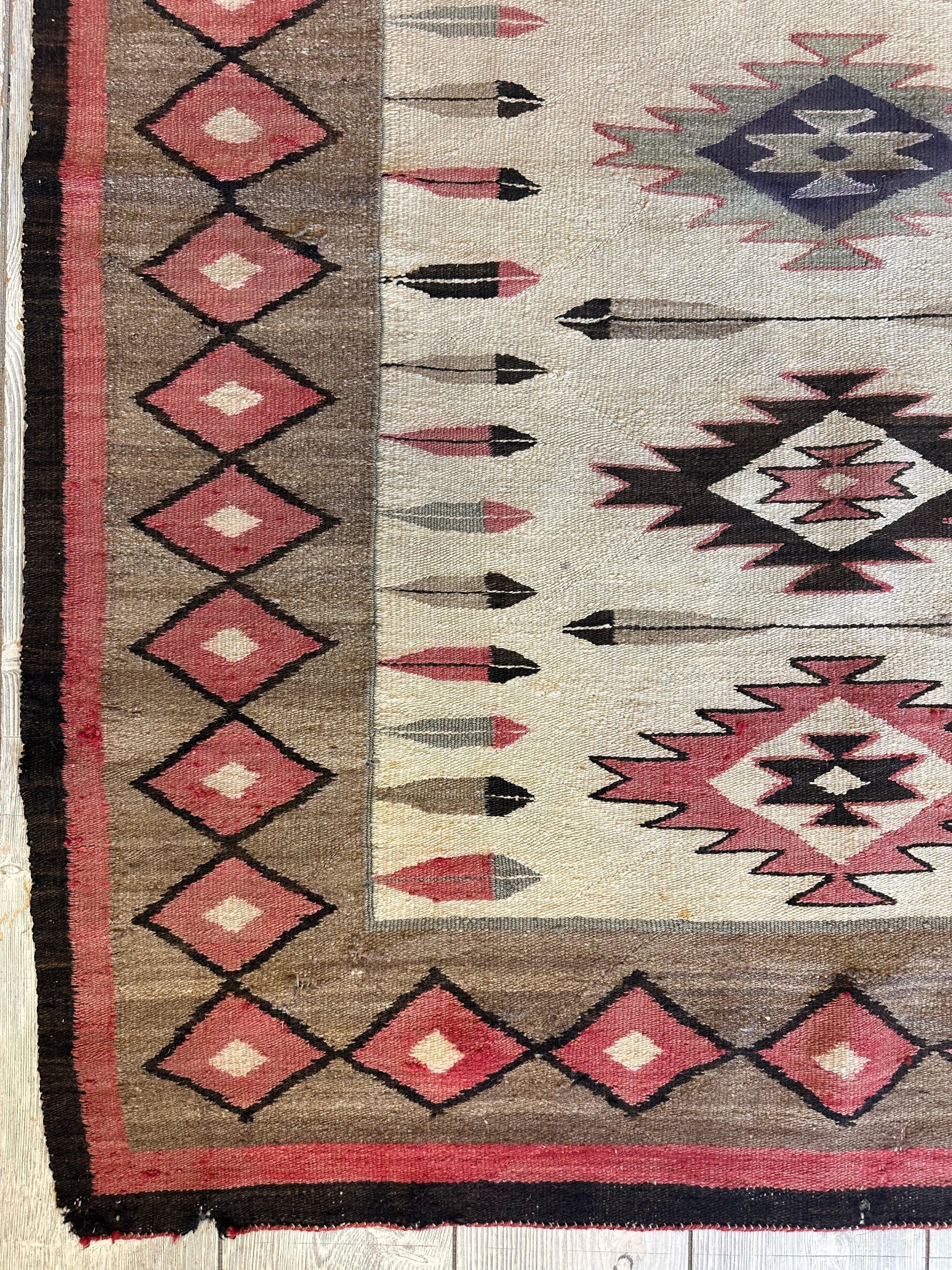 Antique 1880’s Navajo Rug 4’ x 5’ - Tampa Home & Garden Store