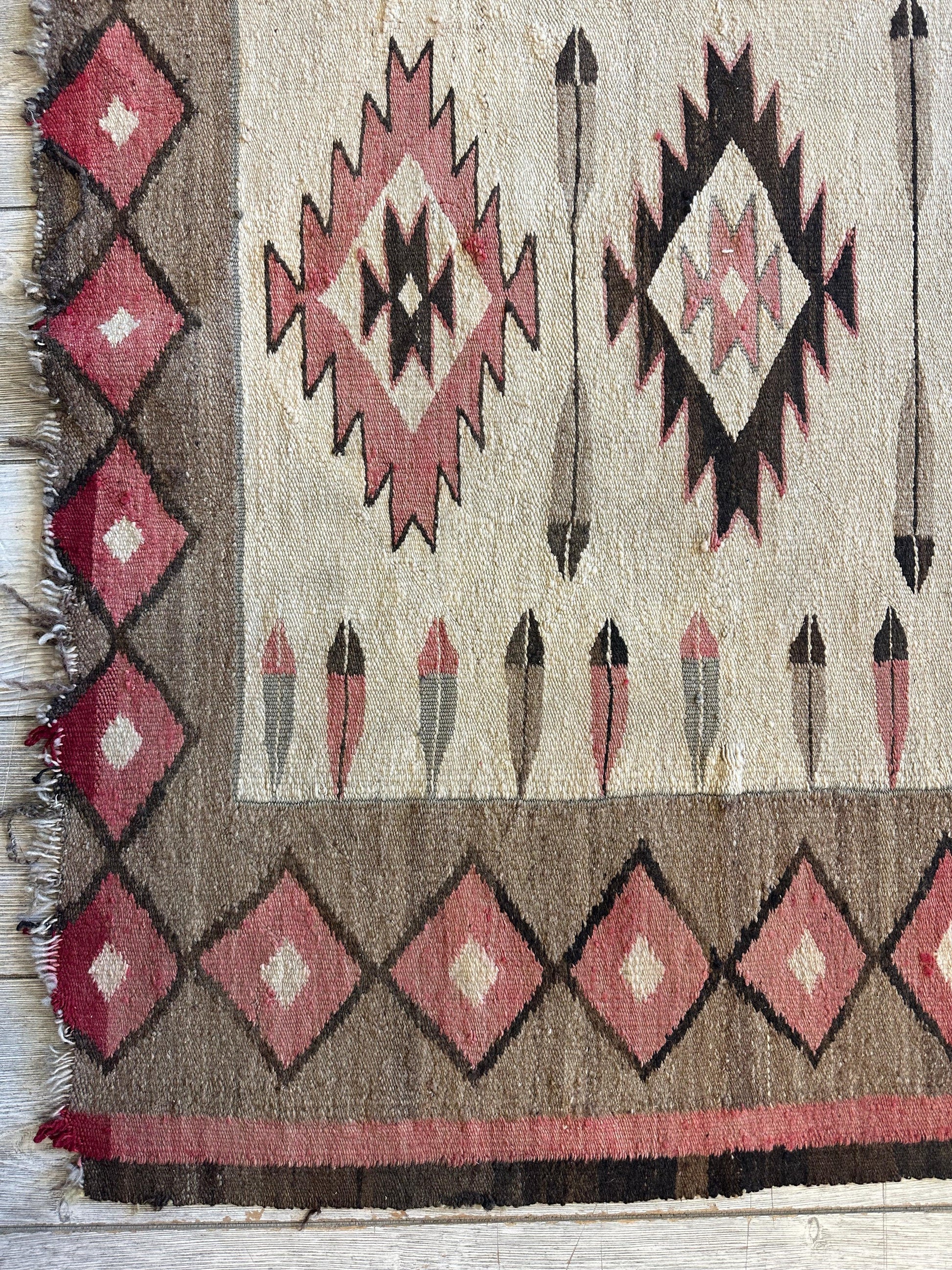 Antique 1880’s Navajo Rug 4’ x 5’ - Tampa Home & Garden Store