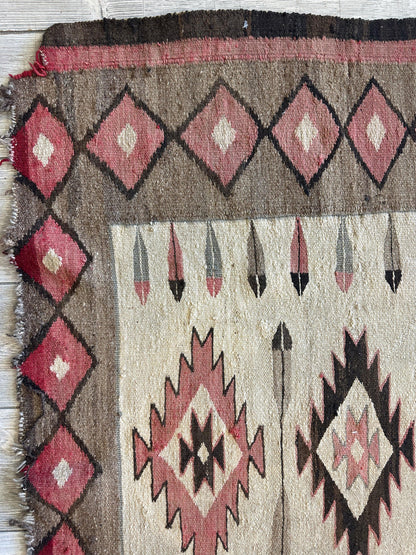 Antique 1880’s Navajo Rug 4’ x 5’ - Tampa Home & Garden Store