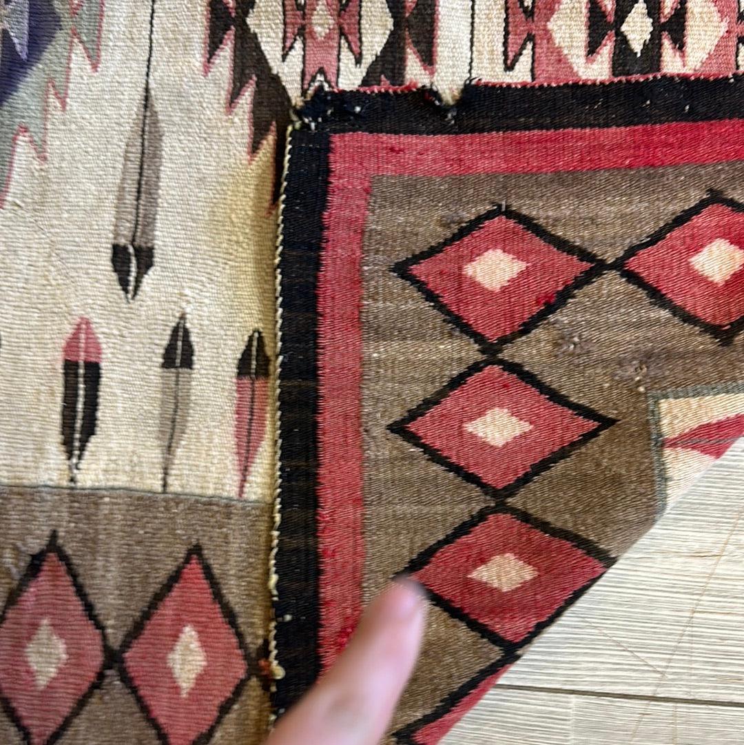Antique 1880’s Navajo Rug 4’ x 5’ - Tampa Home & Garden Store