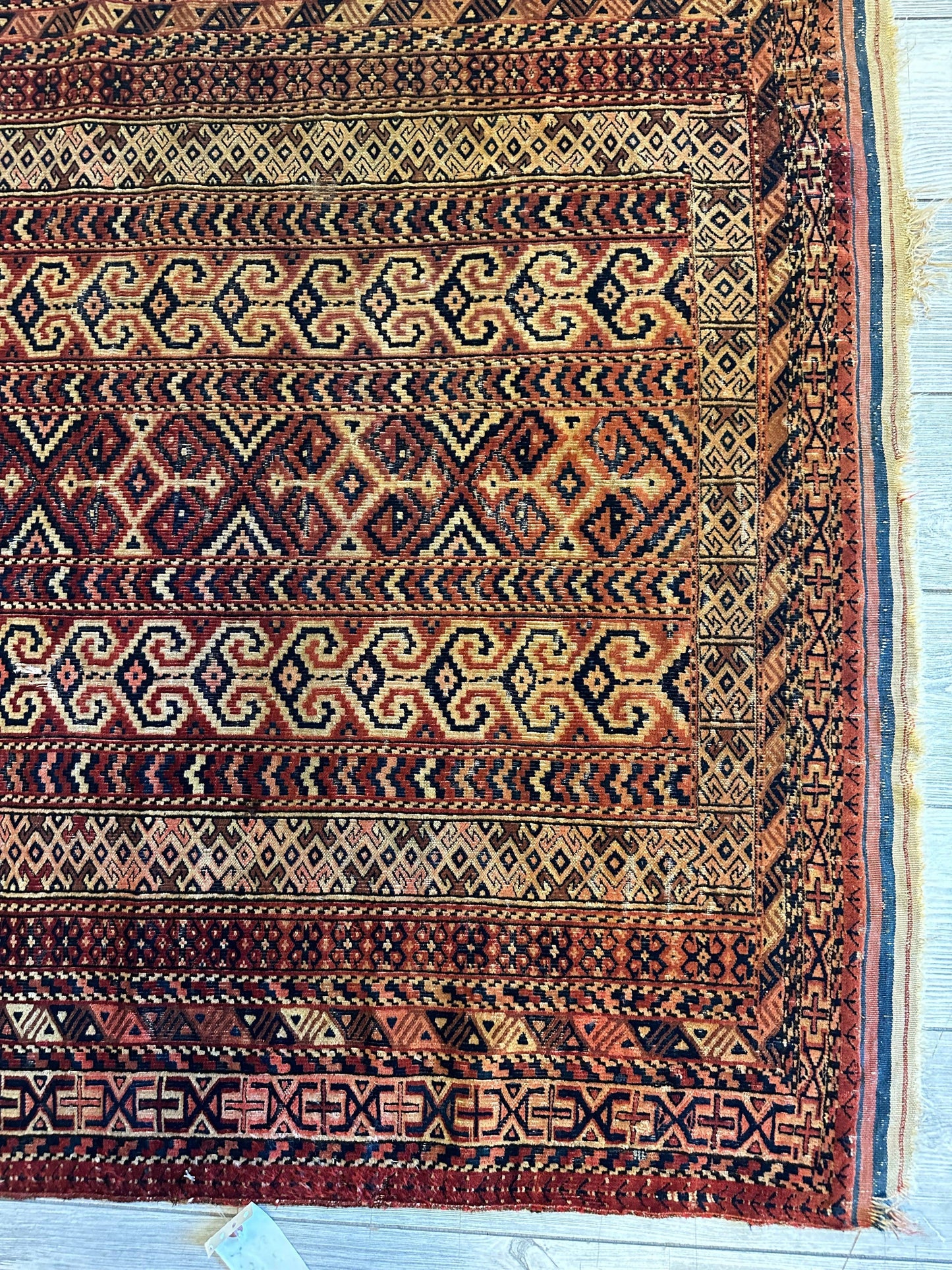 Antique 1890’s Turkoman Prayer Rug or Namazlyk 4’ x 5’2” - Tampa Home & Garden Store