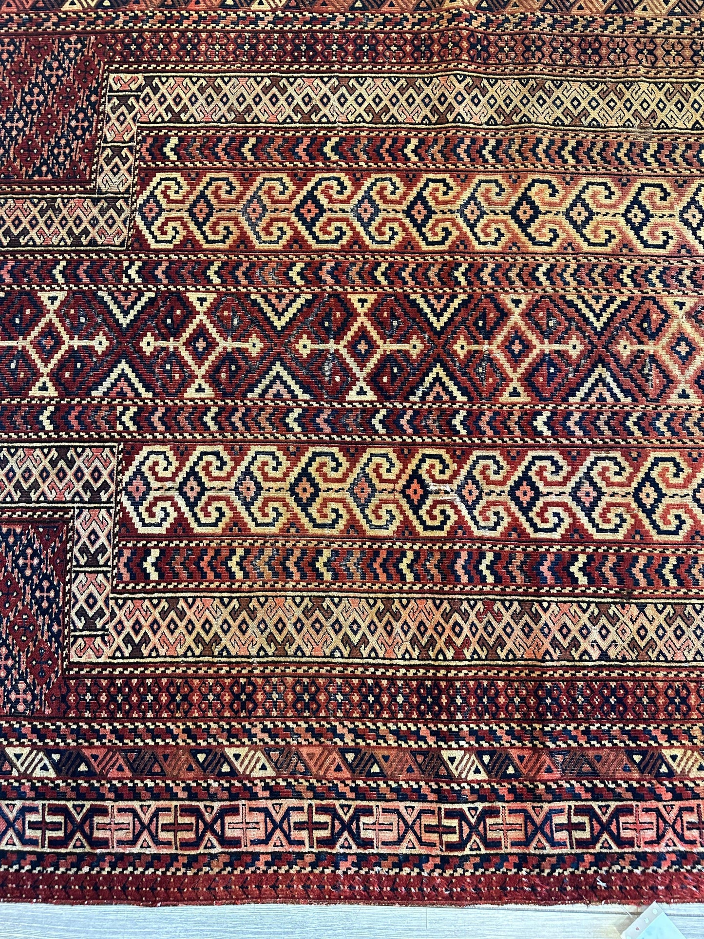 Antique 1890’s Turkoman Prayer Rug or Namazlyk 4’ x 5’2” - Tampa Home & Garden Store